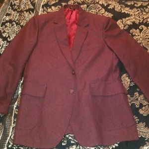 Men's Burgundy Blazer 41 Regular